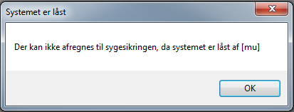 systemet er låst